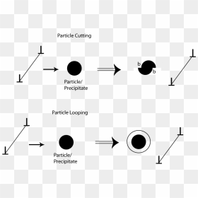 Particle Strengthening - Dislocation Cutting And Bowing, HD Png Download - particle png