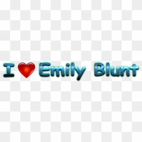 Emily Blunt Heart Name Transparent Png - Heart, Png Download - blunt.png