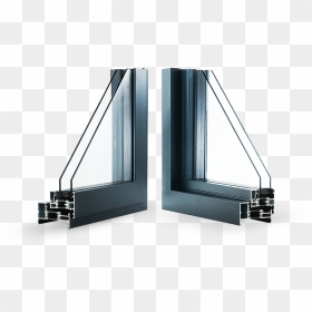 Aluminum Double Glazed Windows, HD Png Download - window frame png