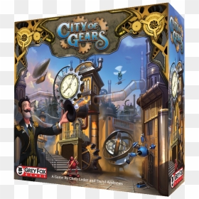 Drawing Gears Steampunk Gear - City Of Gears Founders Edition, HD Png Download - steampunk gear png