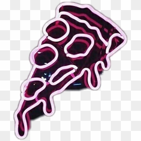 🍕 🍕 🍕 Ftestickers Tumblr Vapor Vaporwave Neon Pizza - Transparent Neon Pizza Sign, HD Png Download - pizza png tumblr