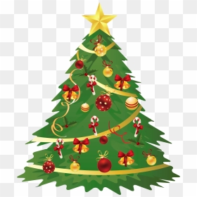 Christmas Tree Clipart Transparent Background - Christmas Tree Vector Png, Png Download - christmas background png