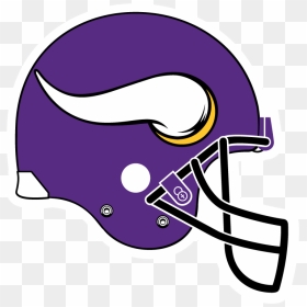 Minnesota Vikings Football Clipart Jpg Black And White - Minnesota Vikings Helmet Clipart, HD Png Download - vikings logo png