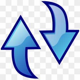 Swap Clipart, HD Png Download - blue arrow png