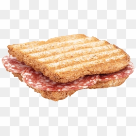 Grilled Salami Toast, HD Png Download - toast png
