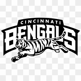 Cinncinati Bengals Logo Black And White - Cincinnati Bengals, HD Png Download - bengals logo png