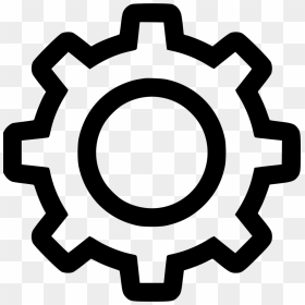Settings Gear - Settings Gear Icon Free, HD Png Download - gear icon png