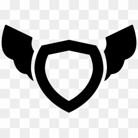 Shield With Wings Png Clipart , Png Download - Game Security Png, Transparent Png - black wings png