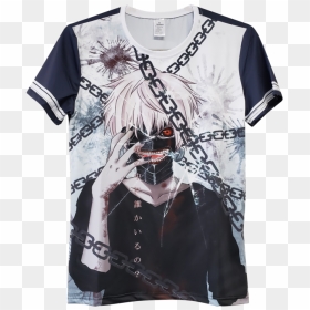 T-shirt Tokyo Ghoul Kaneki Chains - Tokyo Ghoul Juuzou Wallpaper Suzuya, HD Png Download - kaneki png