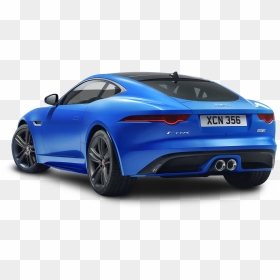 Blue Jaguar F Type Back View Car - Jaguar F Type 2016 Blue, HD Png Download - car back png