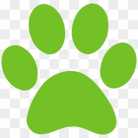 Green Paw Print Png, Transparent Png - pawprint png