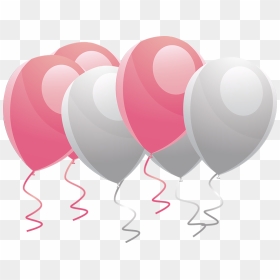 Pink Balloons Vector Png , Png Download - Vector Pink Balloons Png, Transparent Png - pink balloons png