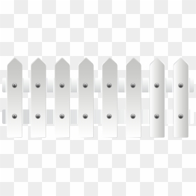 White Png Transparent Clip - Picket Fence, Png Download - wood fence png