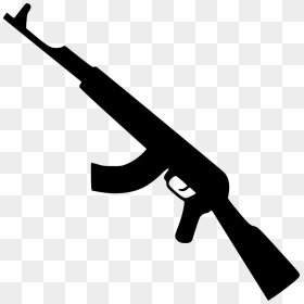 Kalashnikov Gun Png Icon - Gun Png Black And White, Transparent Png - gun.png