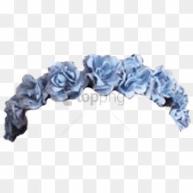 Free Png Download Blue Flower Crown Transparent Png - Blue And White Flower Crown Png, Png Download - blue flower crown png