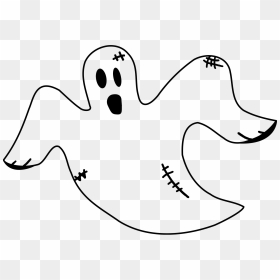 Ghost Clipart Black And White - Ghost Clip Art, HD Png Download - snapchat ghost png