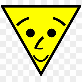 Triangle Clipart Face - Triangle Clipart, HD Png Download - triangle outline png
