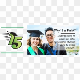 Smiling Graduate In Cap And Gown Standing Next To Her - Graduation, HD Png Download - graduate png