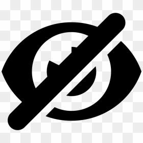Eye Slash - Portable Network Graphics, HD Png Download - slash png