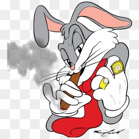 Gangster Taz And Bugs Bunny - Gangster Bugs Bunny Drawings, HD Png Download - bugs bunny png