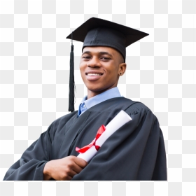 "a Picture Of An African American Male Graduate" - Male Graduate, HD Png Download - graduate png