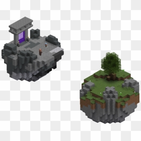 Hypixel Skyblock Wiki - Hypixel Skyblock Island, HD Png Download - floating island png