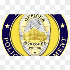 Muskogee Police Department Badge, HD Png Download - gunshot png