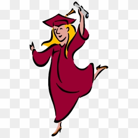 Download Graduation Clip Art Funny Clipart Graduation - High School Graduate Cartoon, HD Png Download - graduate png