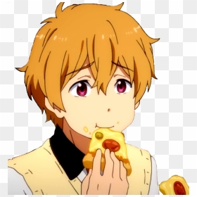Anime Tumblr Icons - Anime Guy Eating, HD Png Download - pizza png tumblr
