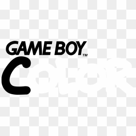 Game Boy Color Logo Black And White - Game Boy, HD Png Download - gameboy color png