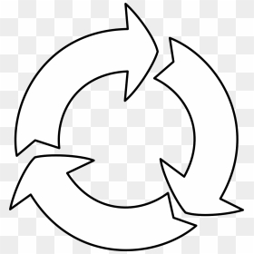 Recycle Icon White Transparent, HD Png Download - recycle symbol png
