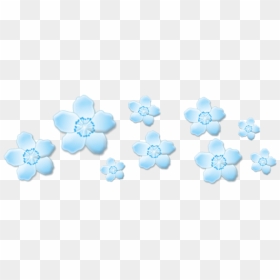 #flowers #flower #crown #crowns #flowercrown #blue - Blue Aesthetic Stickers Png, Transparent Png - blue flower crown png