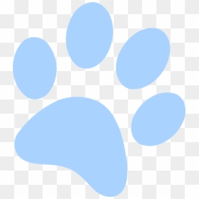 Light Blue Paw Print, HD Png Download - pawprint png