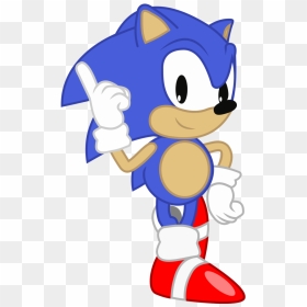 Remastered Classic Sonic By Sonicdash - Classic Red Sonic The Hedgehog, HD Png Download - classic sonic png