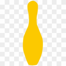 Bowling Pin Yellow Clip Arts, HD Png Download - bowling pin png