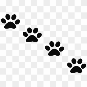 Paw Print Facebook Cover Clipart , Png Download - Paws Clipart Black And White, Transparent Png - pawprint png