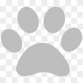 Grey Dog Paw Print, HD Png Download - pawprint png