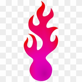 Transparent Flaming Basketball Png - Pink Fire Clip Art, Png Download - fire clipart png
