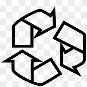Recycle Symbol Small , Png Download - White Small Recycling Symbol, Transparent Png - recycle symbol png