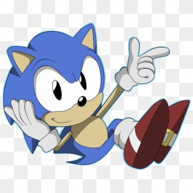 Classic Sonic By Krizeii-d54flvn - Classic Sonic Profile, HD Png Download - classic sonic png