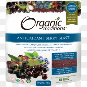 Organic Traditions Antioxidant Berry Blast, HD Png Download - blueberries png