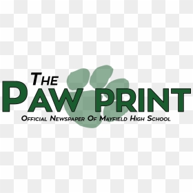 The Official Newspaper Of Mayfield High School - Graphic Design, HD Png Download - pawprint png