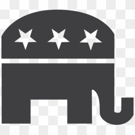 Republican Black And White, HD Png Download - republican elephant png