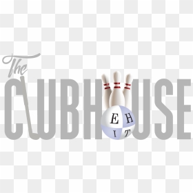 Clubhouse Logo Gray Color Pins - Ten-pin Bowling, HD Png Download - bowling pin png