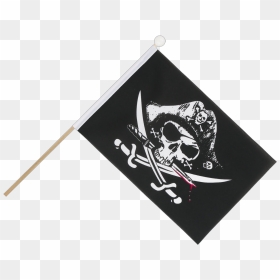 Pirate With Bloody Sabre Hand Waving Flag - Pirate Flag, HD Png Download - bloody hand png