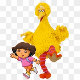 #dora & #big #bird #bigbird Https - Big Bird Dancing Sesame Street, HD Png Download - big bird png