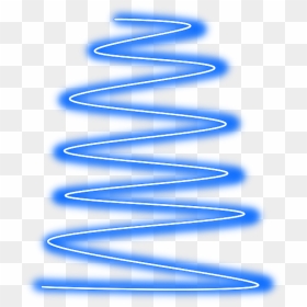 #spiral #line #neon #geometric #blue #border #frame - Transparent Neon Lines Png, Png Download - blue border png