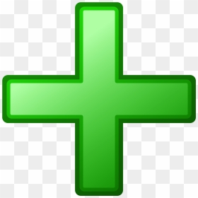 Green Cross Vector Image - Add Clip Art, HD Png Download - cross vector png