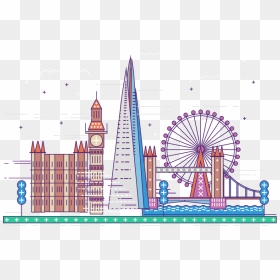 London Clipart Ferris Wheel London - London Clipart, HD Png Download - ferris wheel png