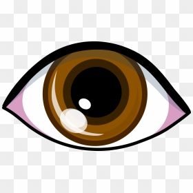 Eyeball Clipart Green Eye - Brown Eye Clipart, HD Png Download - cute anime eyes png